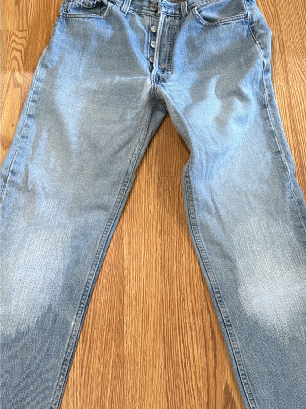 Vintage 501 Levi's Straight-Leg Jeans - Picture 2 of 5